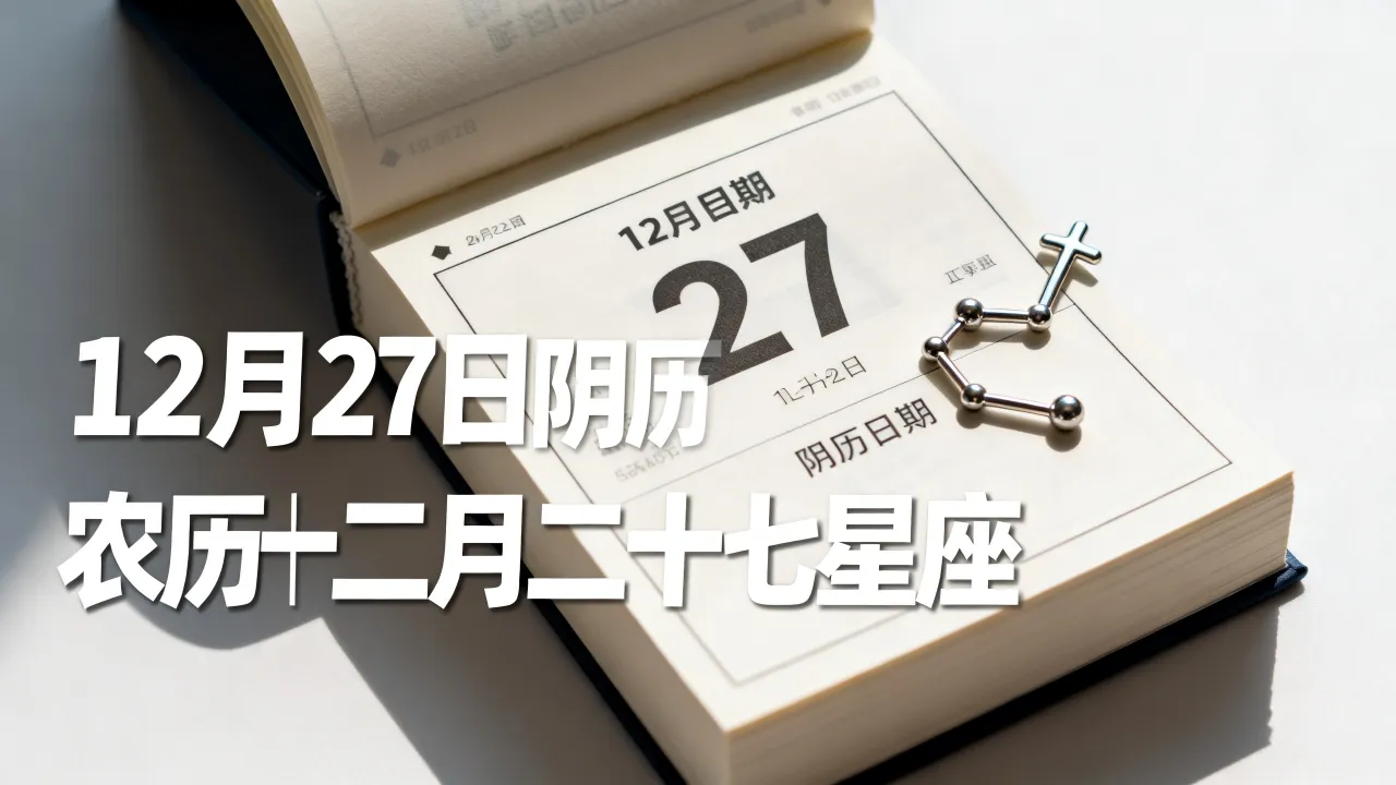 12月27是阴历几月几号,农历十二月二十七是什么星座 12月27是阴历几月几号,农历十二月二十七是什么星座