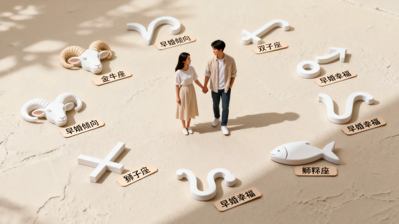十二星座中哪些人早婚？早婚最幸福的星座是哪个？