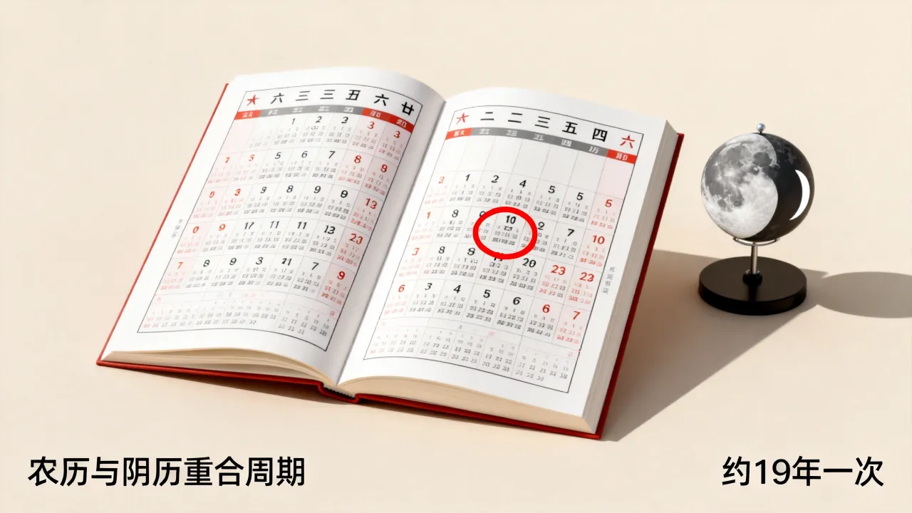 农历阴历多久重叠一次,农历阴历重合要隔几年? 农历阴历多久重叠一次,农历阴历重合要隔几年?
