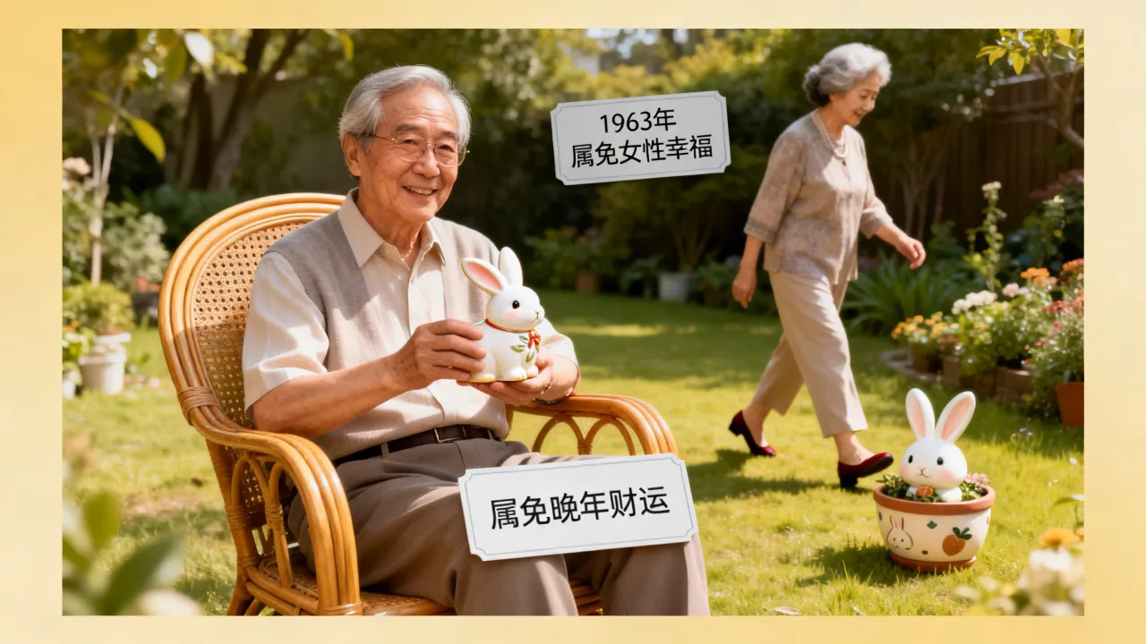 属兔晚年有财运嘛男人性格，1963年属兔女人晚年会幸福吗