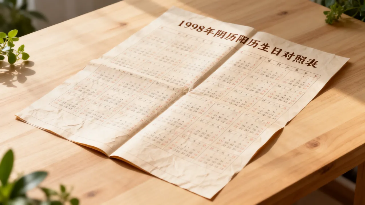 1998年阴历是什么命?1998年阴历阳历生日对照表查询 1998年阴历是什么命?1998年阴历阳历生日对照表查询