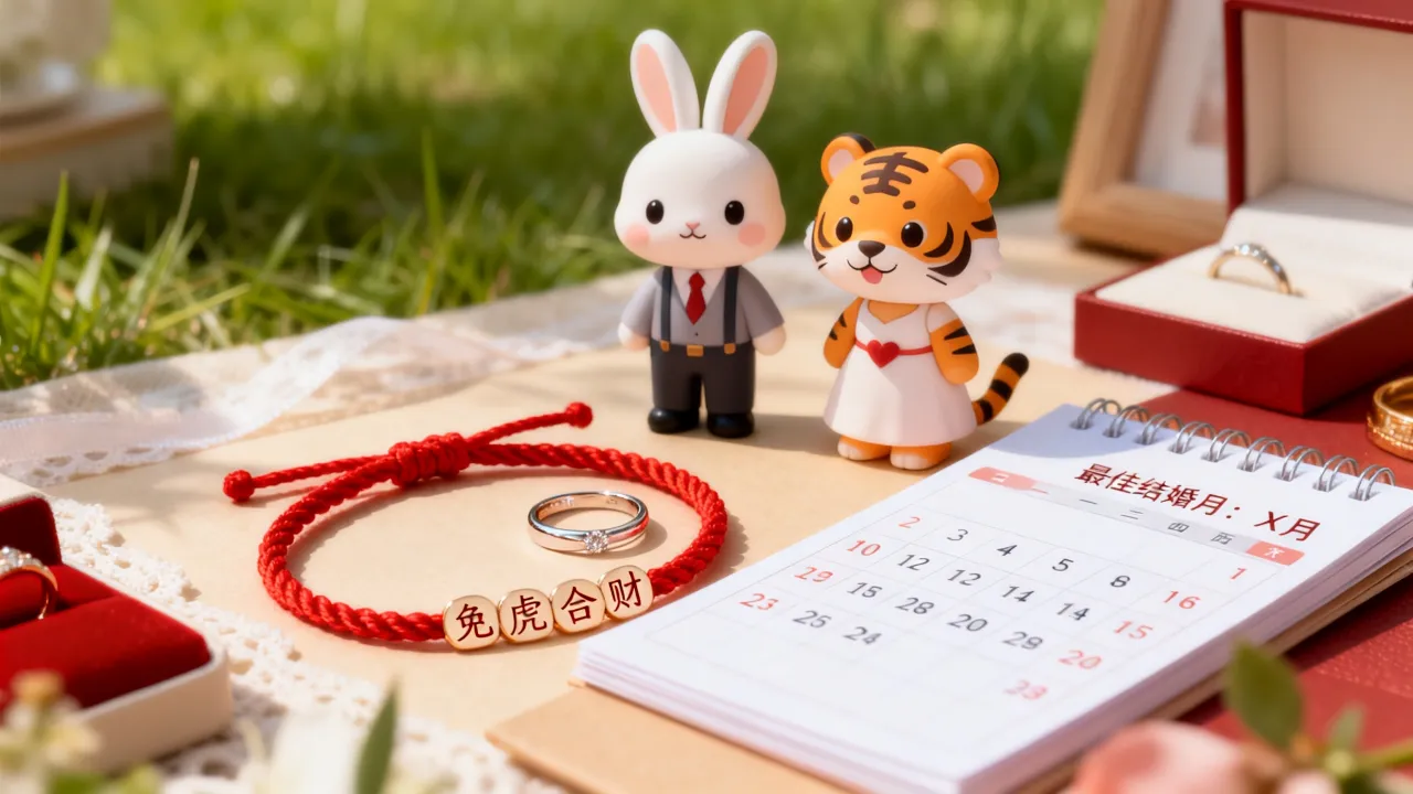 属兔人跟虎一起财运好吗，男方兔女方属虎今年几月结婚好