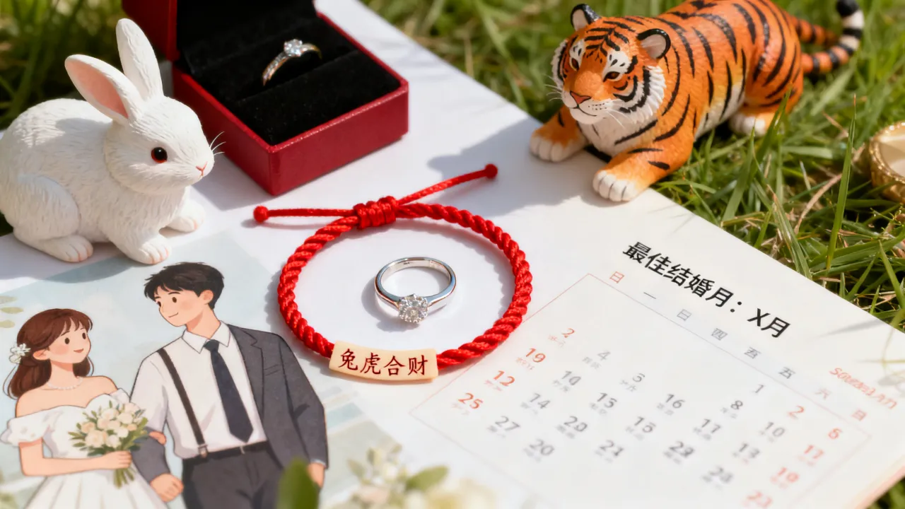 属兔人跟虎一起财运好吗，男方兔女方属虎今年几月结婚好