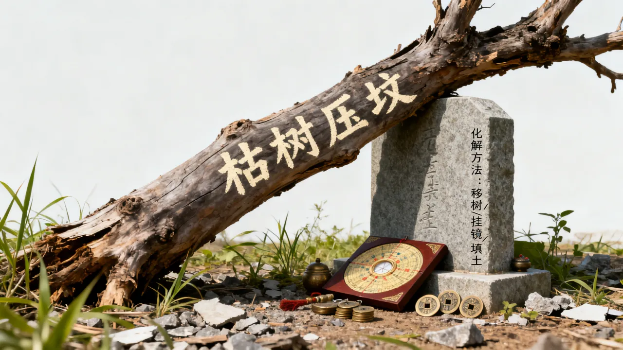枯树压坟怎么化解吉凶,风水破解方法与讲究 枯树压坟怎么化解吉凶,风水破解方法与讲究
