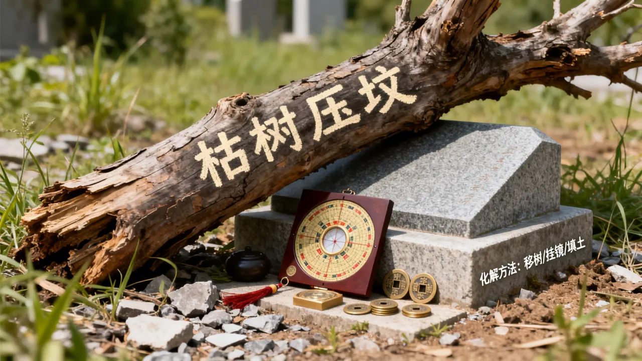 枯树压坟怎么化解吉凶,风水破解方法与讲究 枯树压坟怎么化解吉凶,风水破解方法与讲究