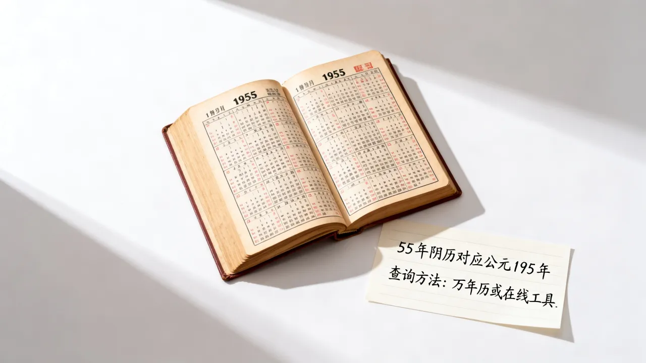 55年阴历是哪一年？，55年阴历怎么查询