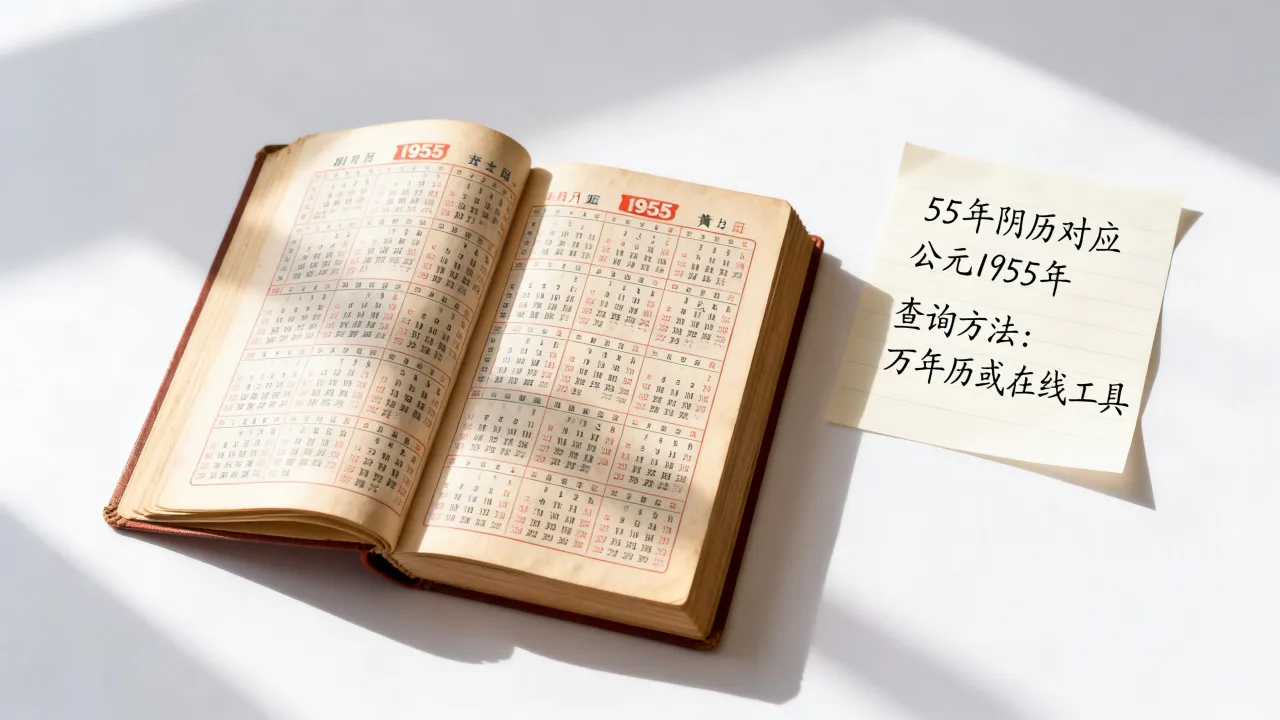 55年阴历是哪一年？，55年阴历怎么查询
