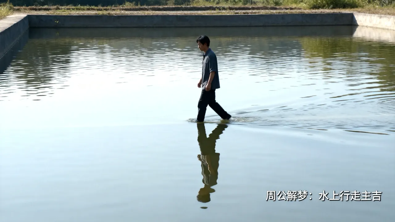 梦见水面上行走预示什么，周公解梦梦见水上走有何吉凶？