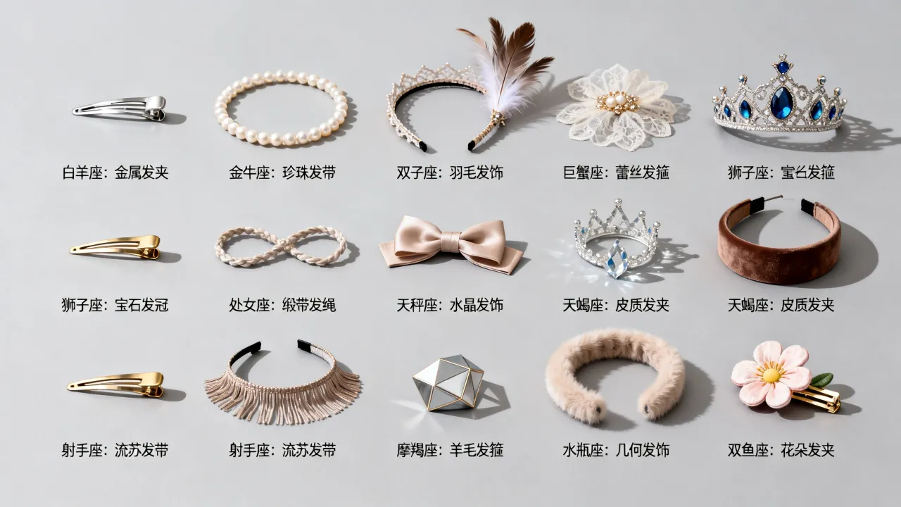 十二星座适合什么头饰?十二星座头饰怎么选最合适 十二星座适合什么头饰?十二星座头饰怎么选最合适