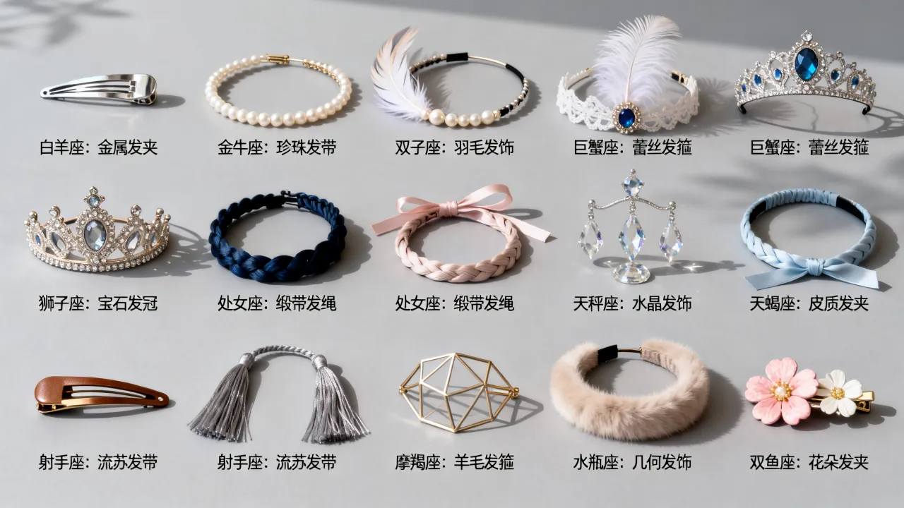 十二星座适合什么头饰?十二星座头饰怎么选最合适 十二星座适合什么头饰?十二星座头饰怎么选最合适