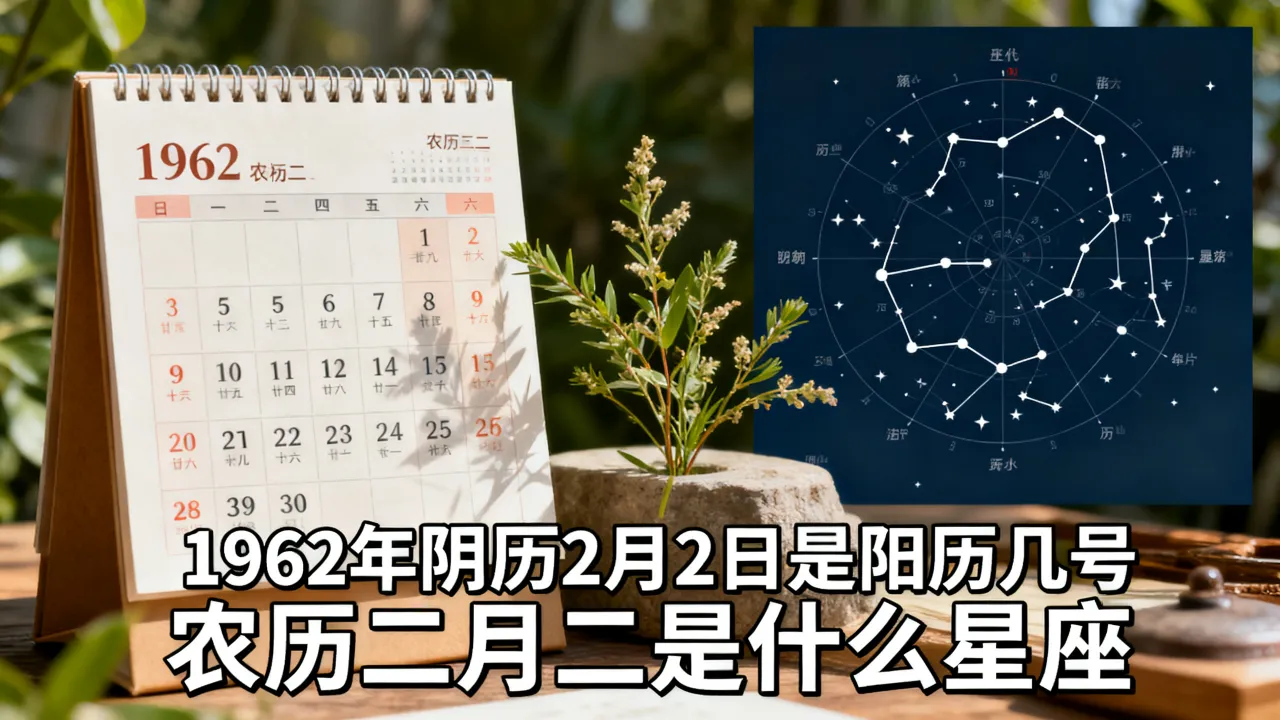 1962年阴历2月2日是阳历几号,农历二月二是什么星座 1962年阴历2月2日是阳历几号,农历二月二是什么星座