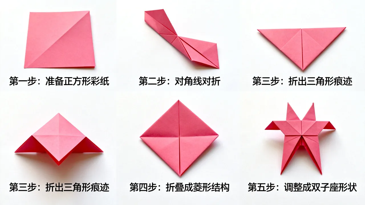 十二星座的折法双子怎么折?双子座折纸教程图解 十二星座的折法双子怎么折?双子座折纸教程图解