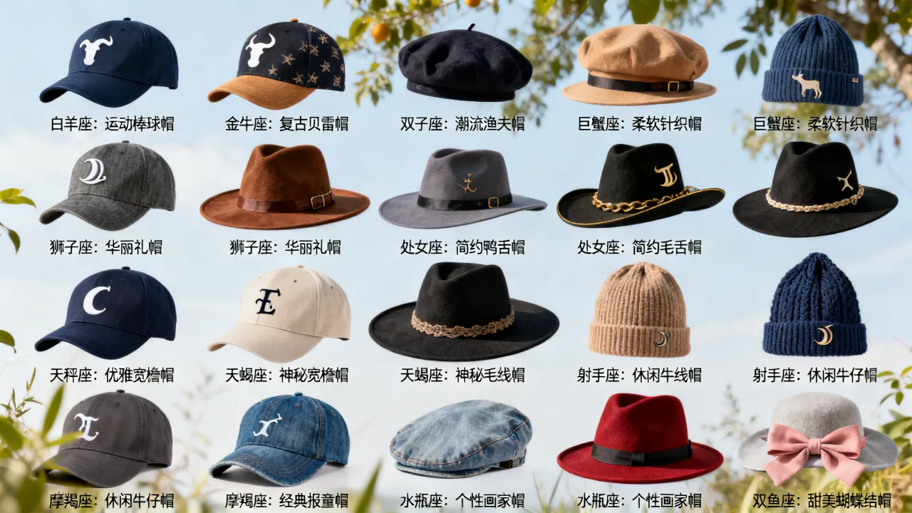 十二星座帽子是什么?十二星座专属帽子有哪些? 十二星座帽子是什么?十二星座专属帽子有哪些?