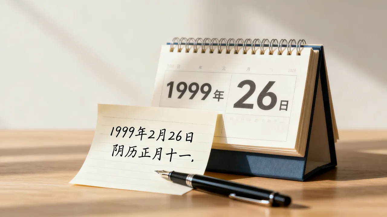 19990226阴历是几月几日,农历生日查询 19990226阴历是几月几日,农历生日查询
