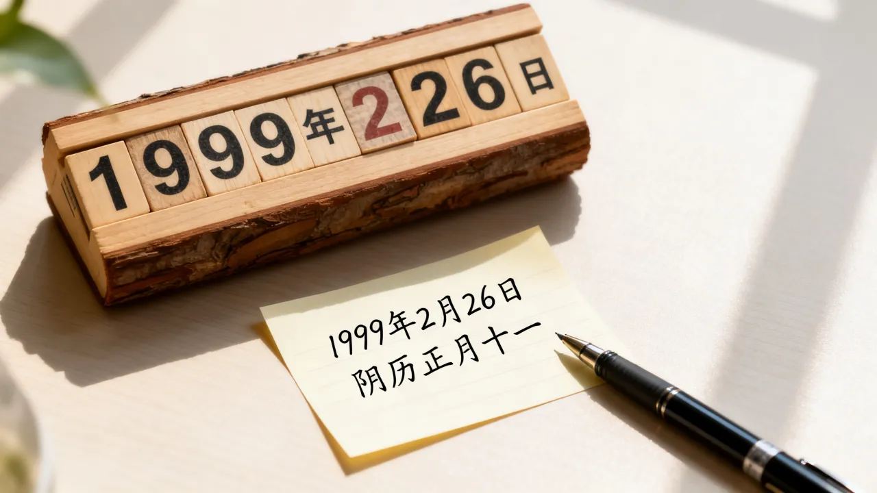 19990226阴历是几月几日,农历生日查询 19990226阴历是几月几日,农历生日查询