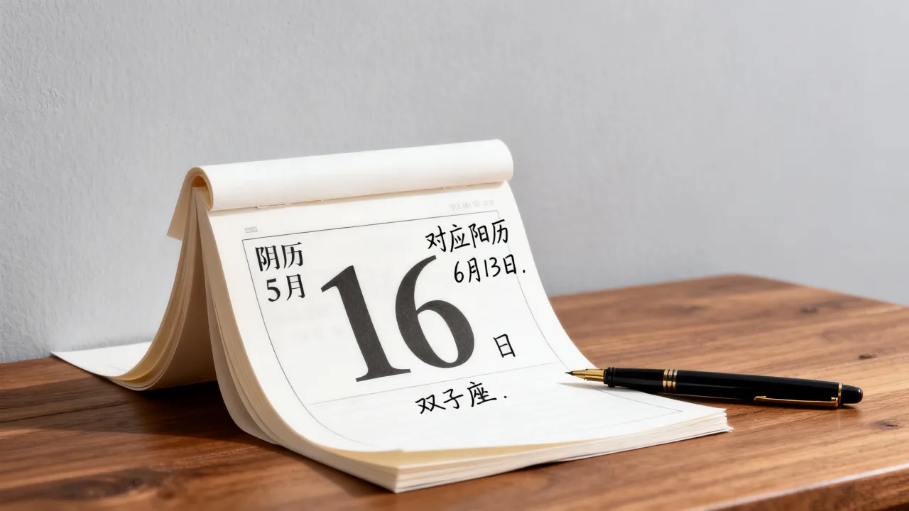 阴历5月16日是什么星座,对应阳历是几月几日 阴历5月16日是什么星座,对应阳历是几月几日