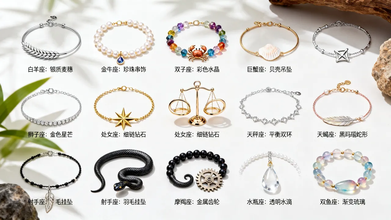 十二星座代表手链是什么?你的星座专属手链怎么选? 十二星座代表手链是什么?你的星座专属手链怎么选?