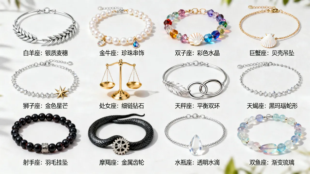 十二星座代表手链是什么?你的星座专属手链怎么选? 十二星座代表手链是什么?你的星座专属手链怎么选?