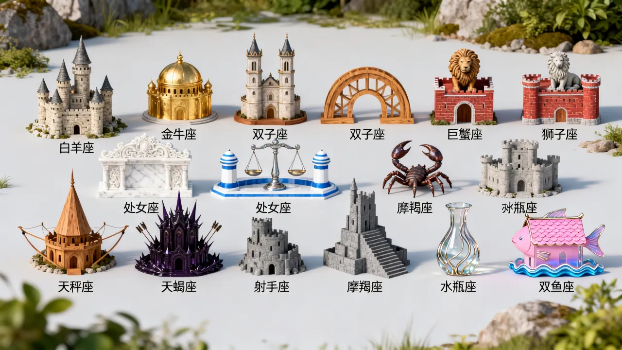 十二星座的城堡长什么样,十二星座专属城堡有哪些? 十二星座的城堡长什么样,十二星座专属城堡有哪些?