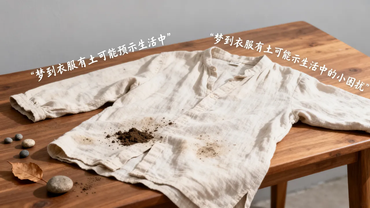 梦到衣服有土会有什么预兆,梦见衣服有土预示什么? 梦到衣服有土会有什么预兆,梦见衣服有土预示什么?