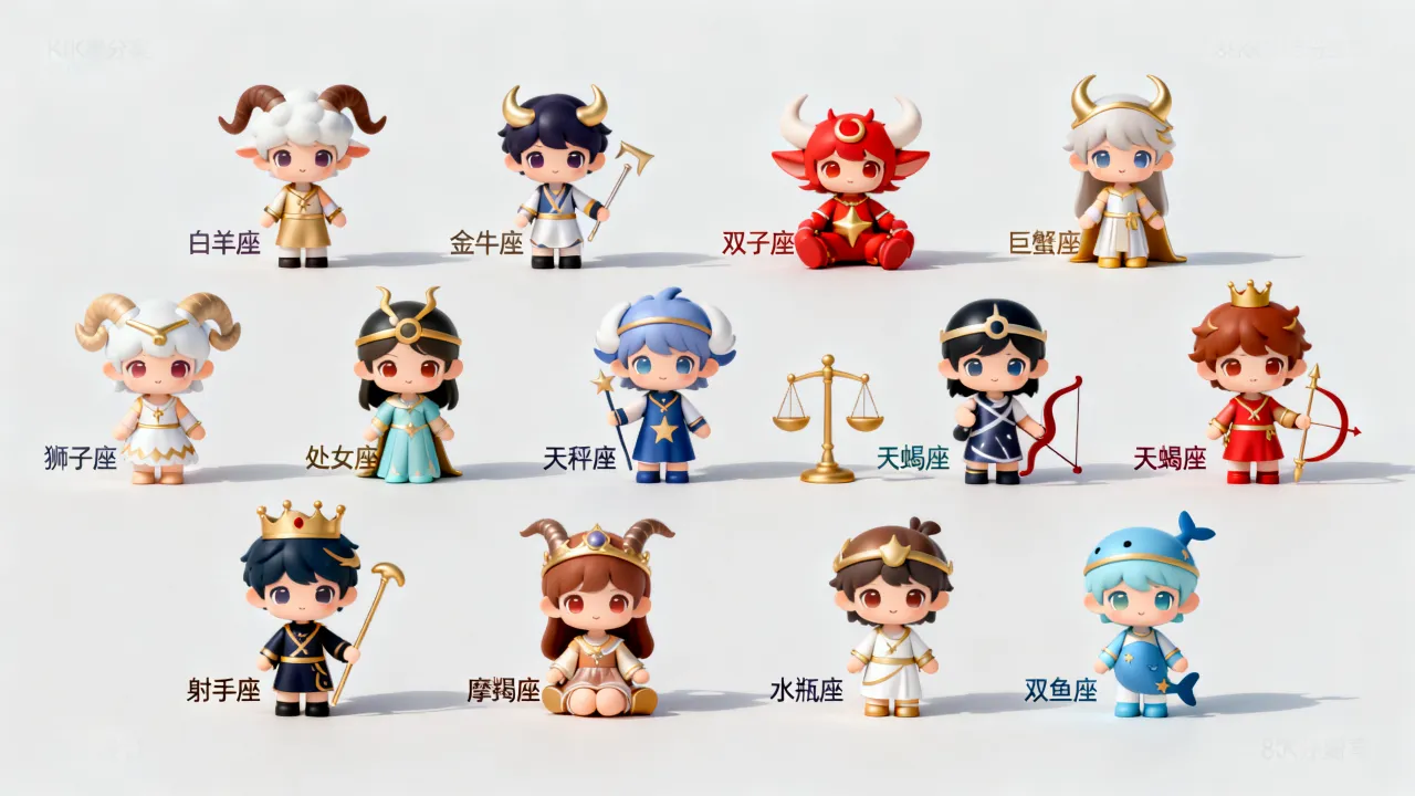 十二星座动漫图片大全有哪些？可爱动漫星座图片哪里找？