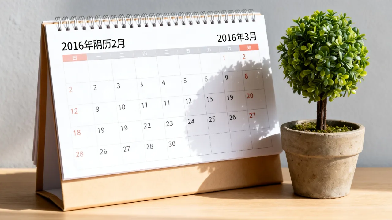 2016年阴历2月是几月几号?2016年农历二月阳历是几月 2016年阴历2月是几月几号?2016年农历二月阳历是几月
