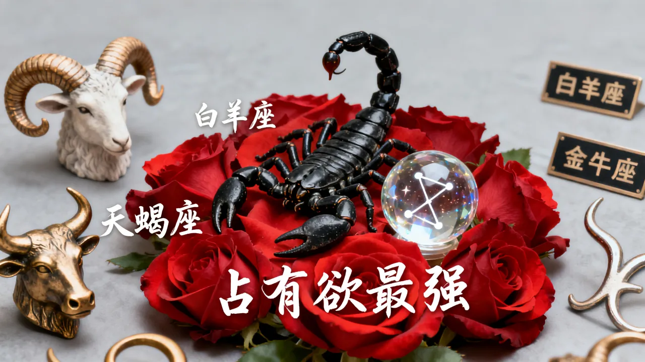 十二星座占有欲最强是谁？天蝎座为何最霸道？