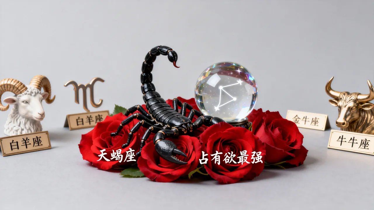 十二星座占有欲最强是谁？天蝎座为何最霸道？