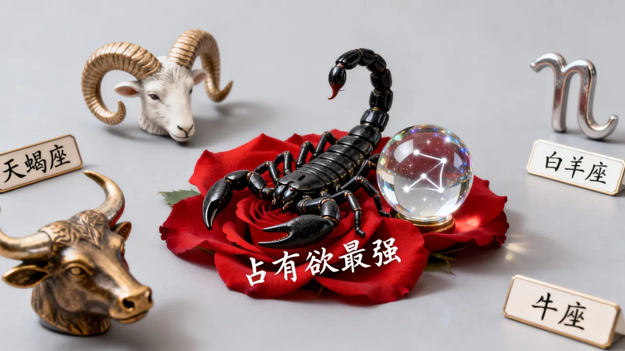 十二星座占有欲最强是谁？天蝎座为何最霸道？