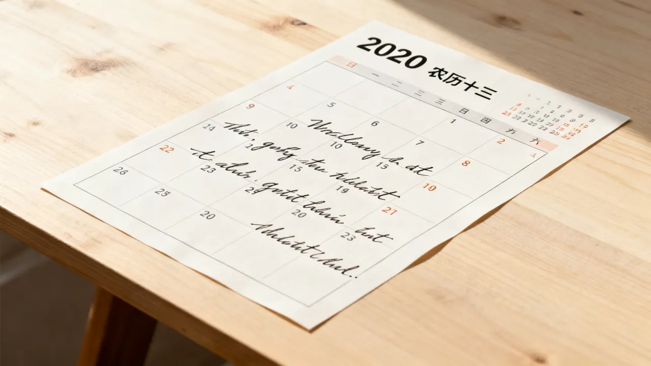 2020年农历十三是几月几号,阴历十三对应公历哪天? 2020年农历十三是几月几号,阴历十三对应公历哪天?
