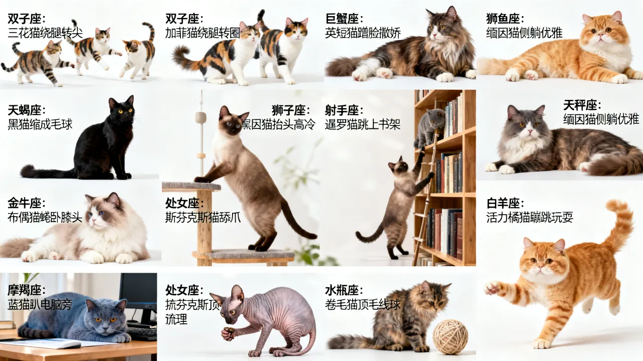 十二星座遇到猫猫会怎样?星座与猫咪的奇妙缘分 十二星座遇到猫猫会怎样?星座与猫咪的奇妙缘分