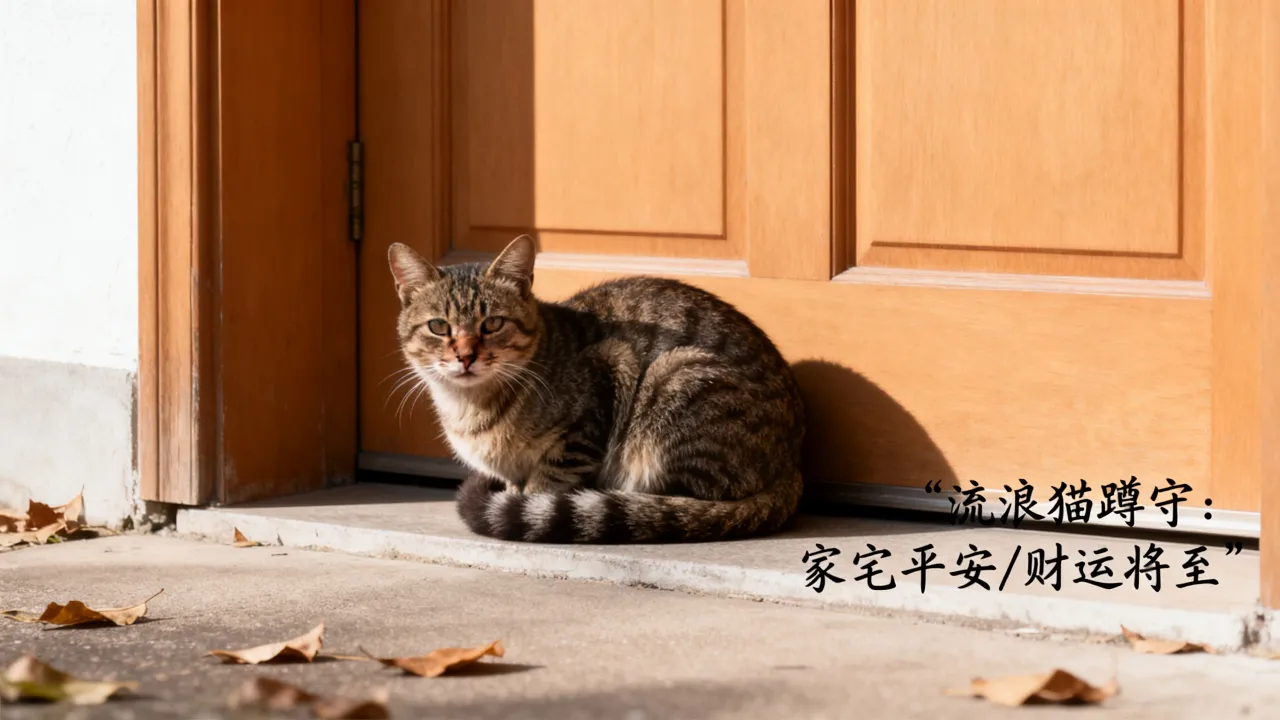 猫在门口吉凶怎么说，流浪猫蹲家门口预示什么征兆