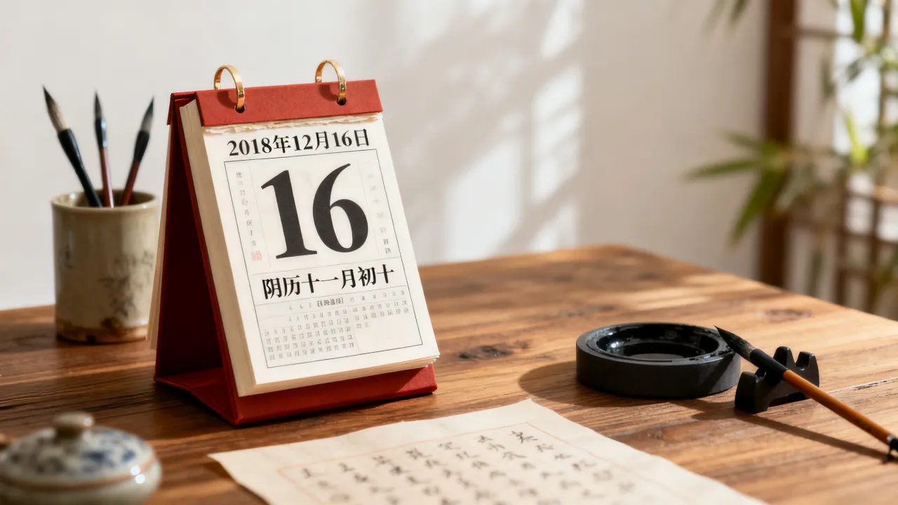 2018年12月16日是阴历多少，阴历日期查询