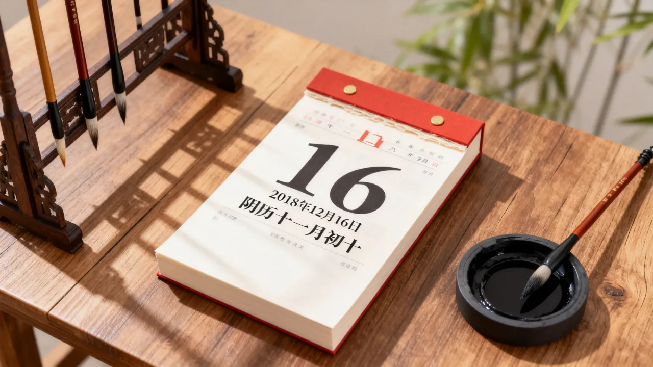 2018年12月16日是阴历多少，阴历日期查询