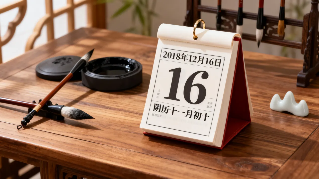 2018年12月16日是阴历多少，阴历日期查询