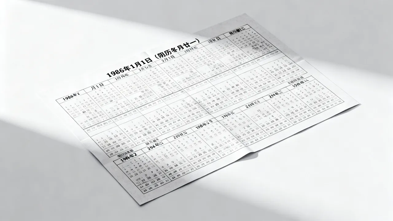 86年阴历是几月几日,1986年阴历阳历对照表查询 86年阴历是几月几日,1986年阴历阳历对照表查询
