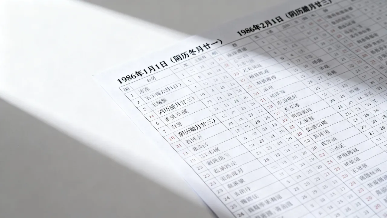 86年阴历是几月几日,1986年阴历阳历对照表查询 86年阴历是几月几日,1986年阴历阳历对照表查询