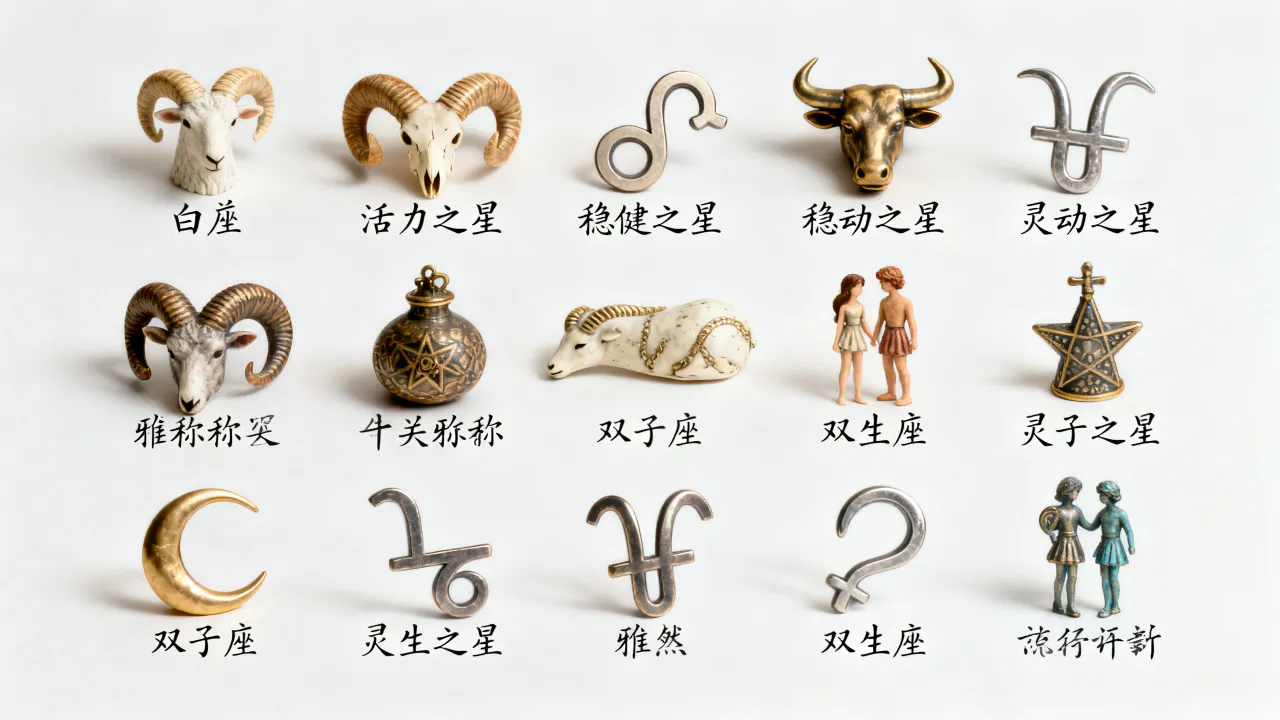 十二星座的美称有哪些?十二星座的别称和雅称是什么? 十二星座的美称有哪些?十二星座的别称和雅称是什么?