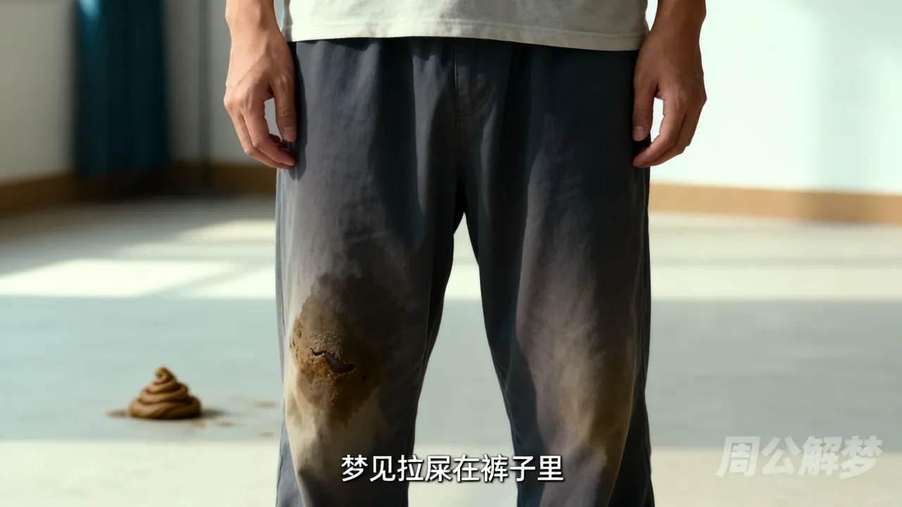 梦见屎拉裤兜里是什么预兆，周公解梦梦见拉屎在裤子里