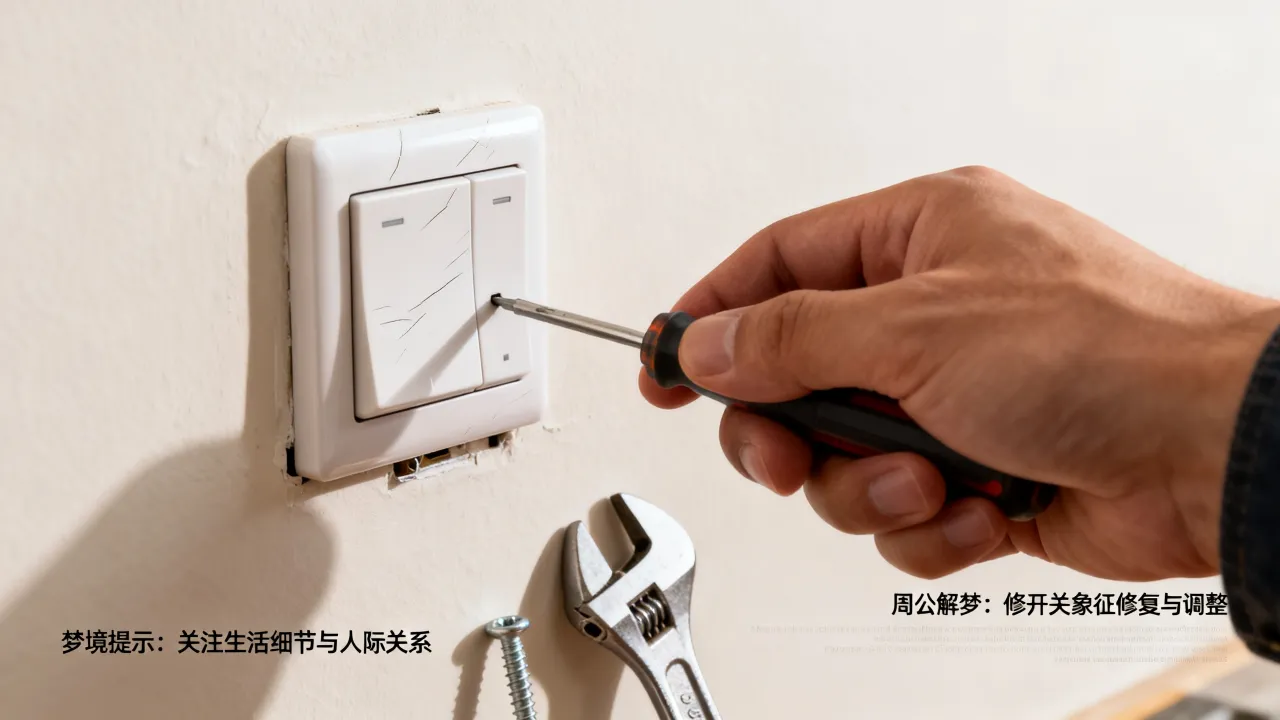 梦到修开关是什么兆头？周公解梦梦见修开关预示什么好不好