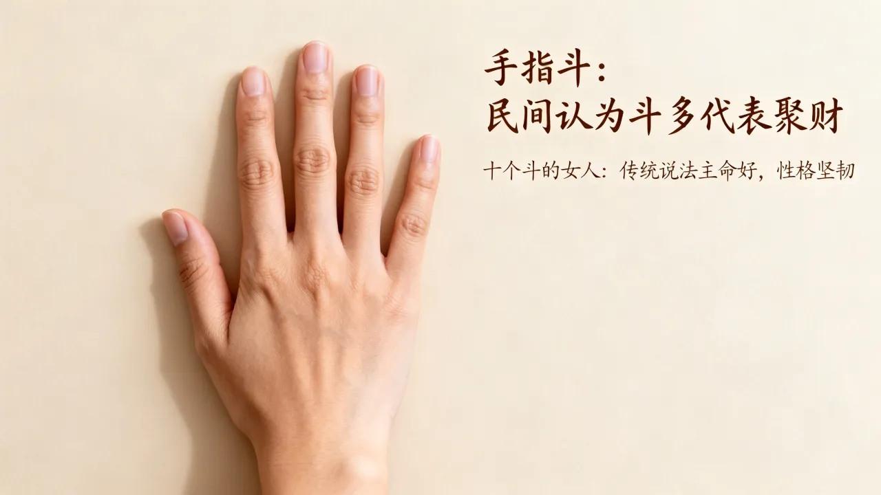 手指斗有什么说法，十个斗的女人命好不好？