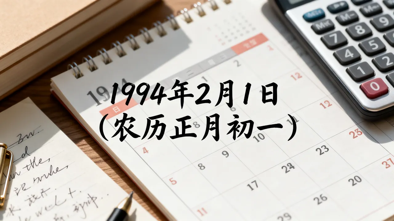 阴历九四年阴历是公历哪一年,农历换算公历几月几号 阴历九四年阴历是公历哪一年,农历换算公历几月几号