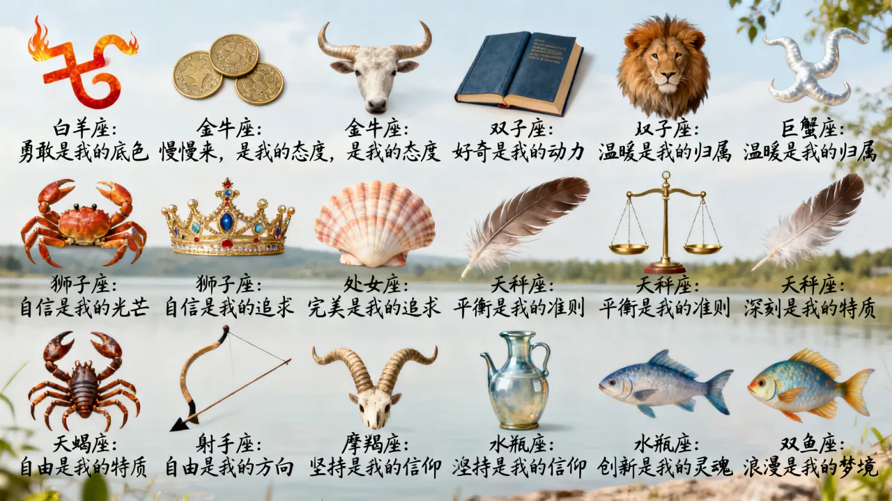十二星座金句有哪些？怎么用在朋友圈里最合适