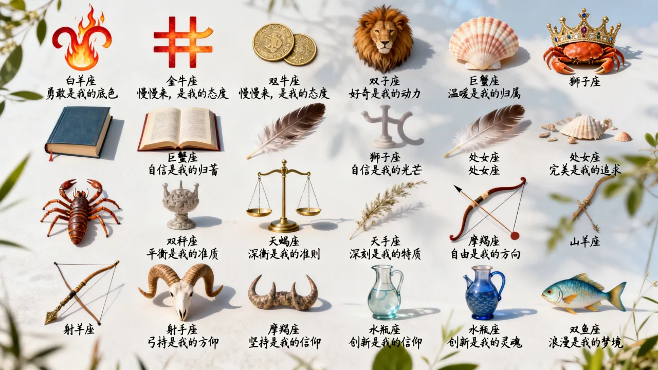 十二星座金句有哪些?怎么用在朋友圈里最合适 十二星座金句有哪些?怎么用在朋友圈里最合适