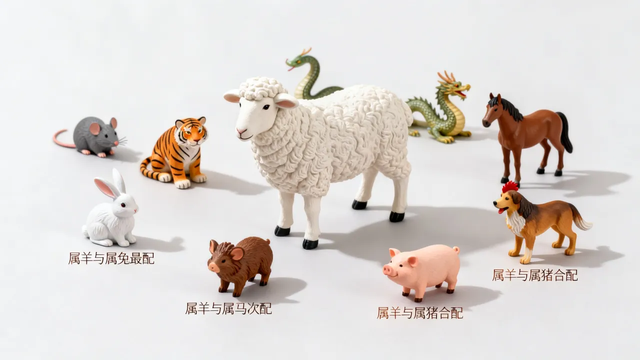 属羊的和哪些属相结婚好,属羊的婚姻和什么属相最配? 属羊的和哪些属相结婚好,属羊的婚姻和什么属相最配?