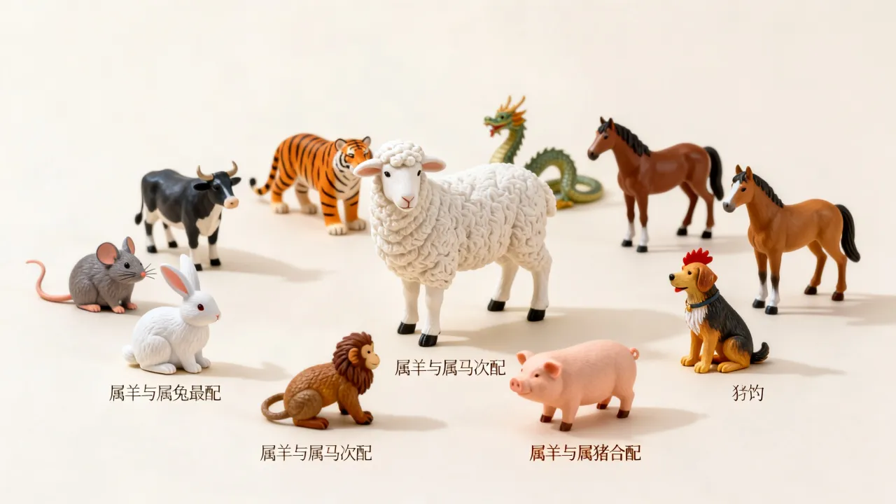 属羊的和哪些属相结婚好,属羊的婚姻和什么属相最配? 属羊的和哪些属相结婚好,属羊的婚姻和什么属相最配?
