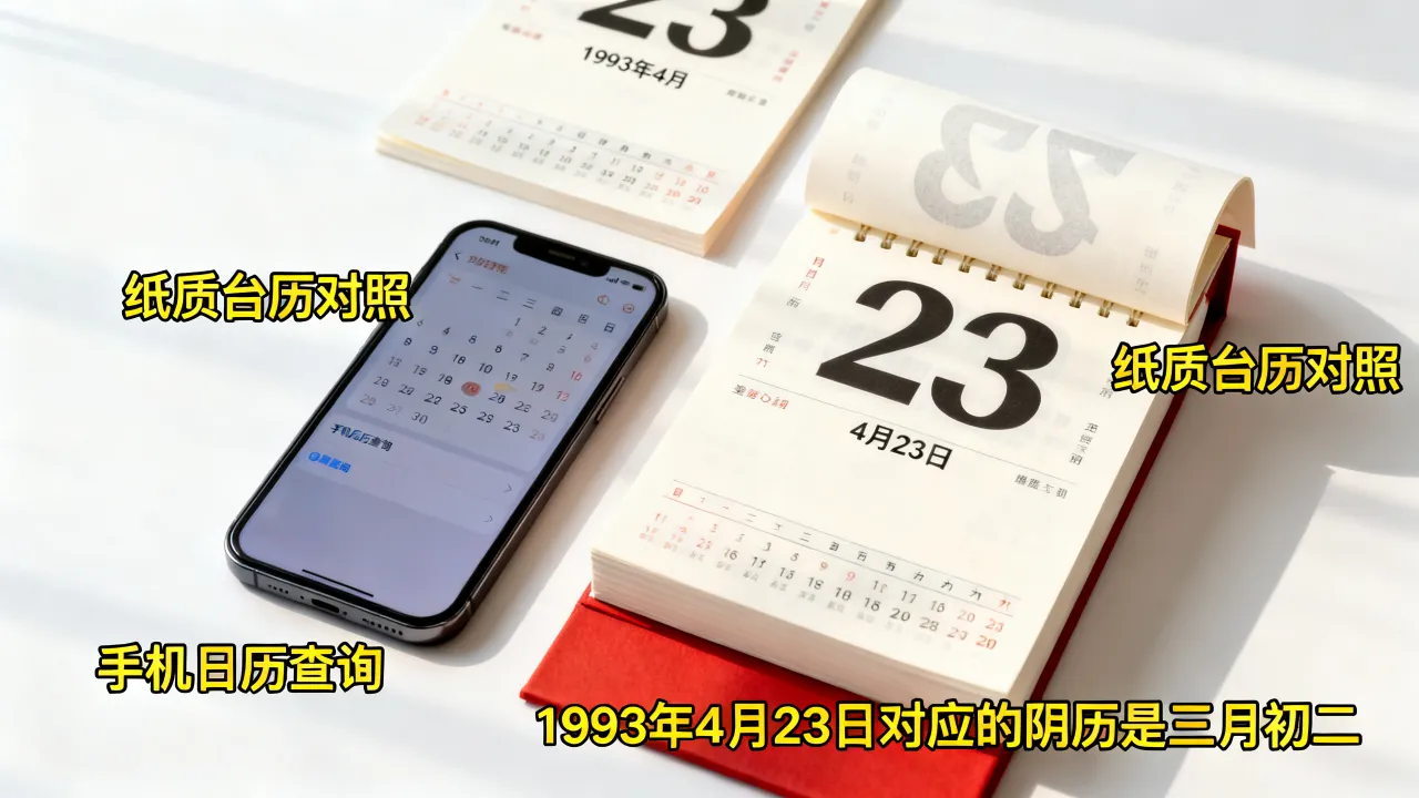 1993年4月23日阴历是多少,农历生日怎么查? 1993年4月23日阴历是多少,农历生日怎么查?