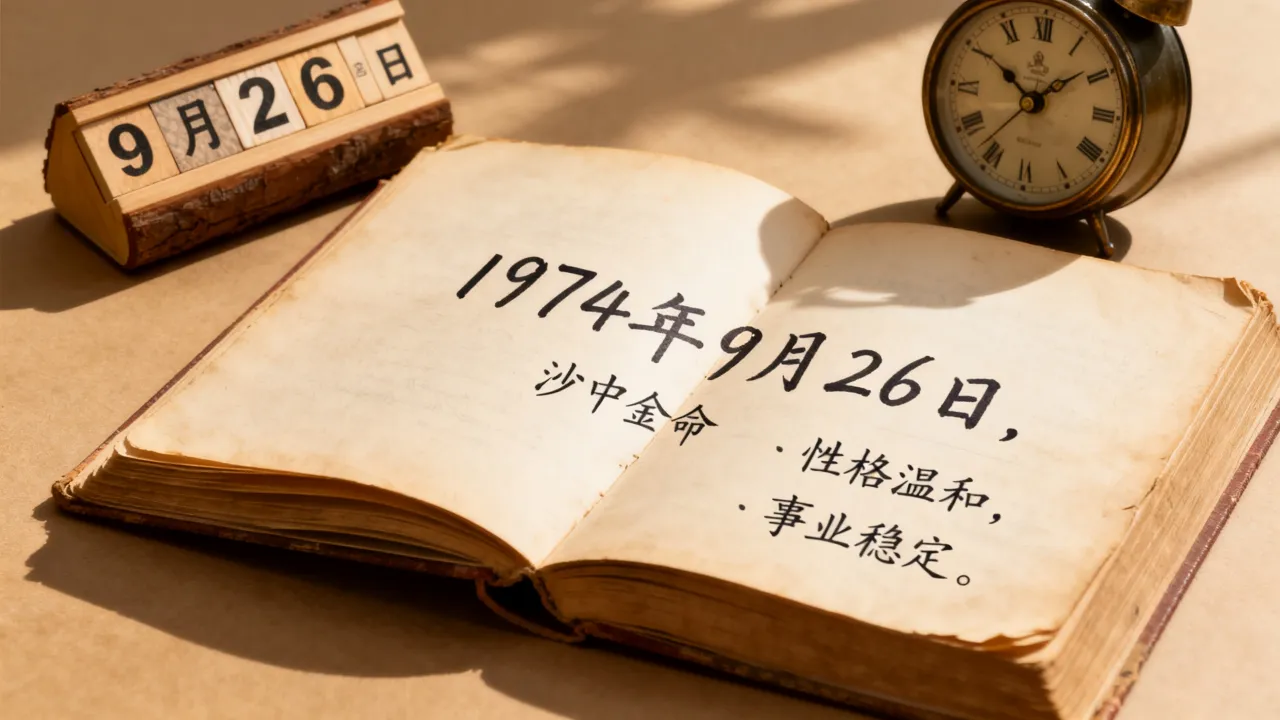 1974年9月26日出生的人命运如何,是什么命? 1974年9月26日出生的人命运如何,是什么命?