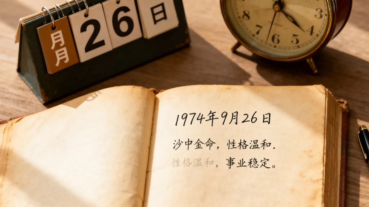 1974年9月26日出生的人命运如何,是什么命? 1974年9月26日出生的人命运如何,是什么命?
