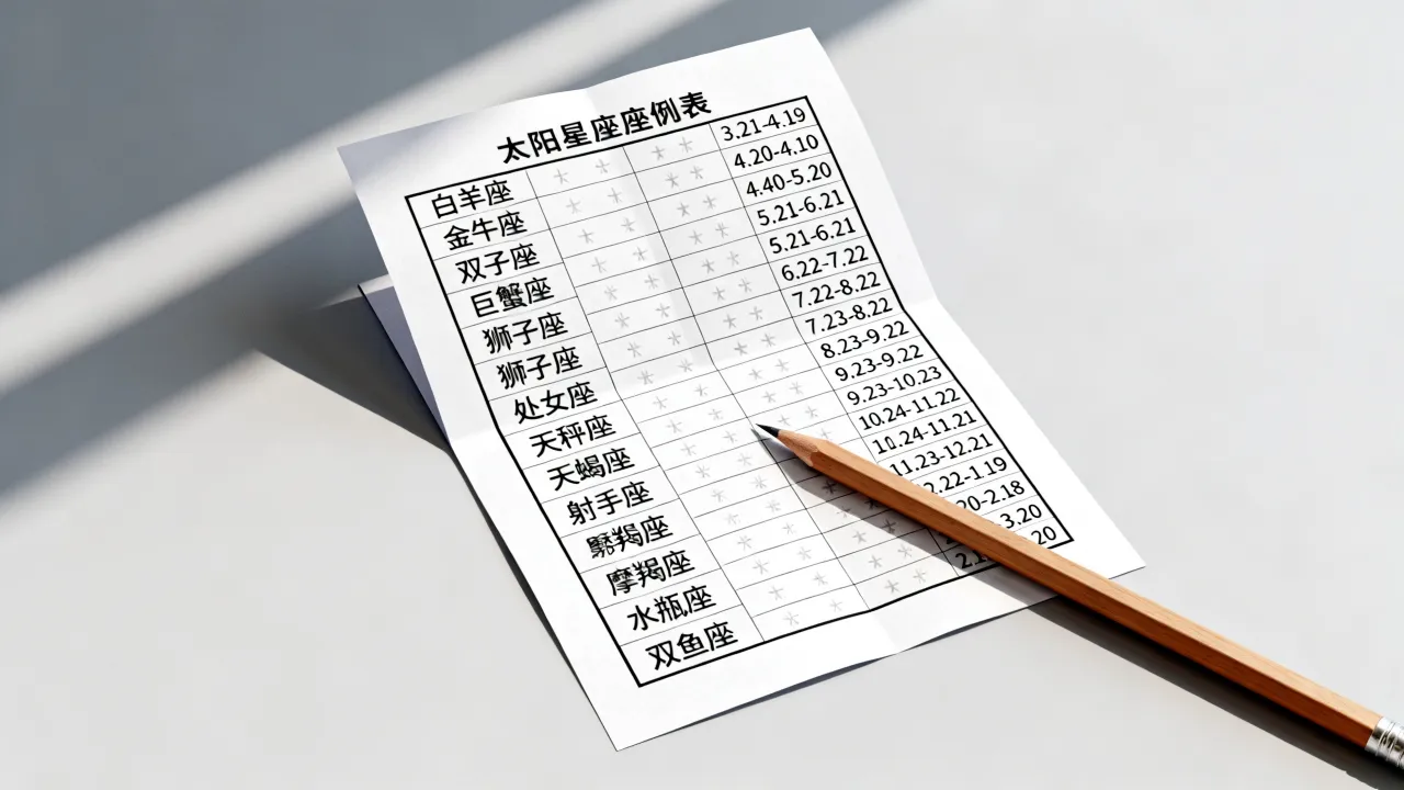 十二星座的太阳星座表是什么?太阳星座怎么查 十二星座的太阳星座表是什么?太阳星座怎么查